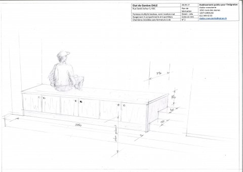 Plan de fabrication du banc de l'espace 3DD
