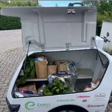 Vélo-cargo pour livraison utilisé par Zélo